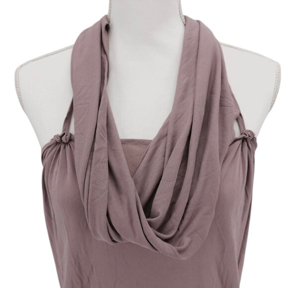 NWT ANNE VALERIE HASH Kelly Dress Parme Light Crepe Mauve Pink Couture MEDIUM - Picture 2 of 9